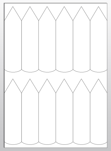 Stecketiketten aus PET Folie 200µ, 35 x 135 mm, weiß, 100 Blatt pro Packung